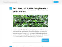 Tablet Screenshot of nootroponaut.com